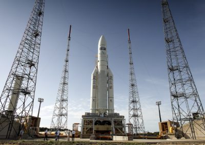 France Paratonnerres protège le pas de tir fusée Ariane
