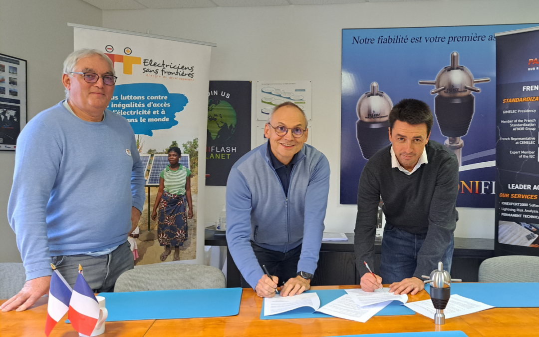 France Paratonnerres renews its partnership agreement with « Electriciens Sans Frontières ».