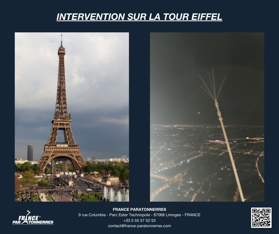 Une intervention spectaculaire sur la tour Eiffel !