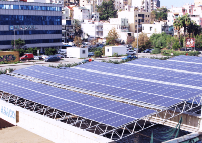 Structure solar River Beyrouth au Liban