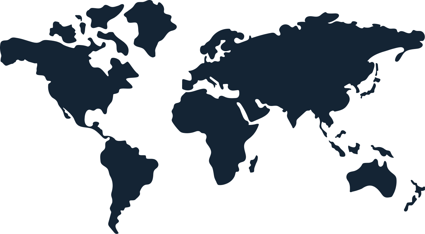 Carte du monde planisphère bleu marine